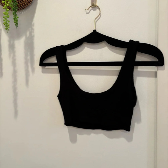 Naked Wardrobe Black Knit Double Lined Womens Bralette Size Small - Picture 2 of 8